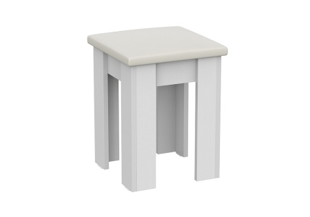 Табурет квадратный №1 белый