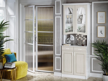 Буфет Кармен 2-х Створчатый МДФ (Ш-800 x Г-430 х В-2250 мм)/Разные Цвета