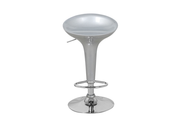 Стул барный Бомба серебро