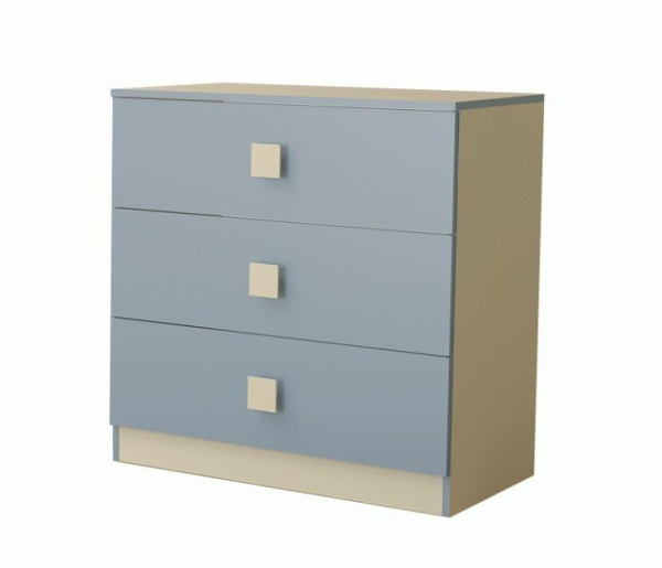 Комод 800 мм в Цвете Василек/Фламинго