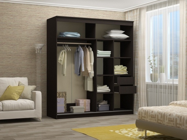 Шкаф-Купе Элвис-3 (Ш-1500/1700/2000 × В-2200 х Г-650 мм)/Разные Цвета