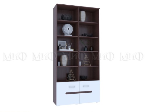 Стеллаж Каролина МДФ (Ш-1068 мм x В-2236 мм x Г-340 мм)/Разные Цвета