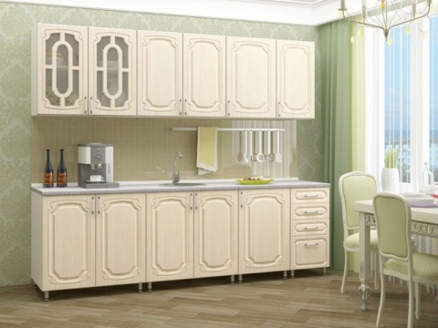 Кухонный Гарнитур Жаклин МДФ 2500 мм