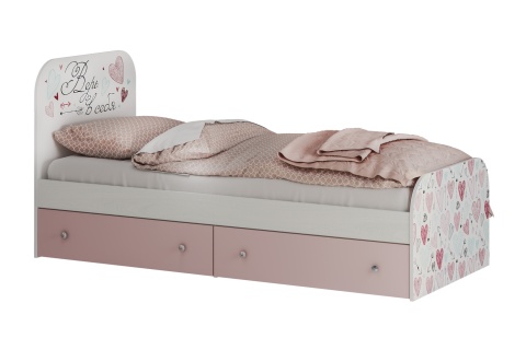 Кровать Малибу light белая